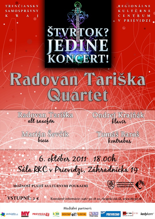 ŠJK - Radovan Tariška Quartet - plagát